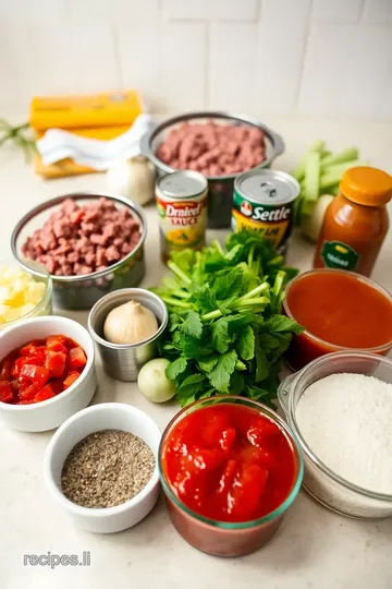 Slow Cooker Beef Pasta with Angel Hair ingredients