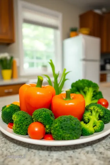 Lorax-Inspired Veggie Tray steps