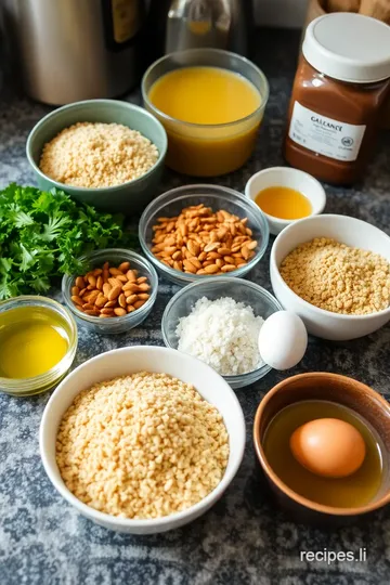 Almond-Crusted Asian Style Quinoa Bowl with Almond Sauce ingredients