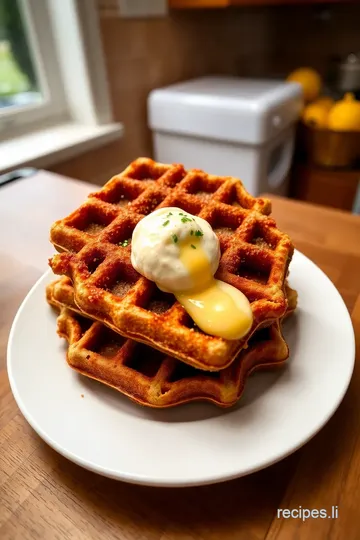 French Waffle Batter Dipped in Oil steps