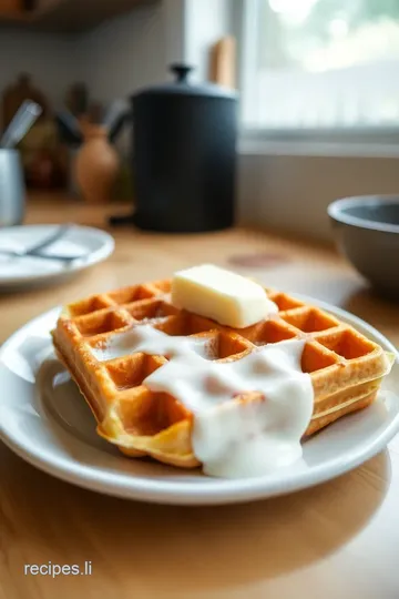 French Waffles with Batter Dip and Oil steps