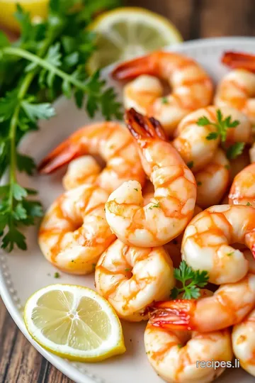 Grilled Shrimp with Zesty Lemon Flavor presentation