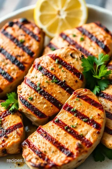 Grilled Turkey Steaks with Zesty Flavor presentation