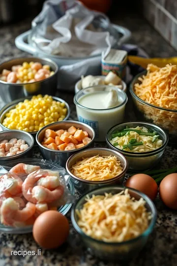 Heavenly Seafood Corn Casserole ingredients