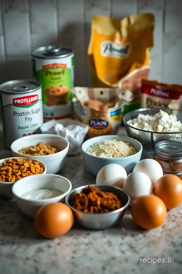 High-Protein Pumpkin Bread ingredients