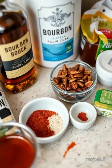 Bourbon Infused with Pecans and Cayenne Pepper ingredients