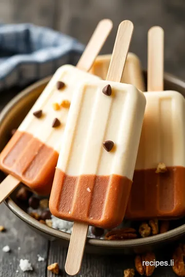 Homemade Eskimo Pie Popsicles presentation