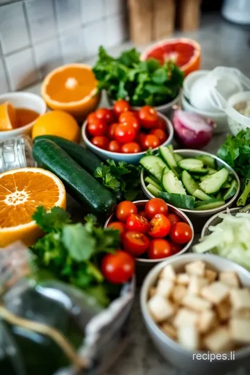 Mediterranean Citrus Salad ingredients