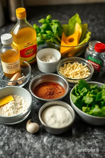 New Orleans Soaked Salad Dressing ingredients