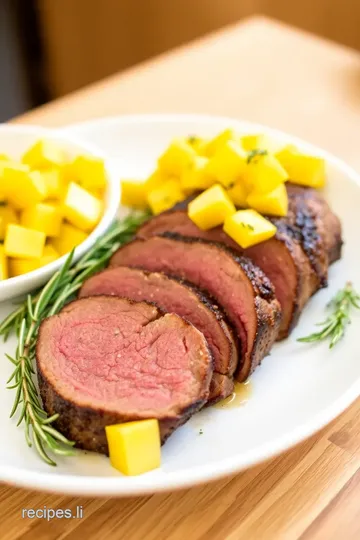 Pan Seared Tenderloin with Pineapple Mango Salsa steps