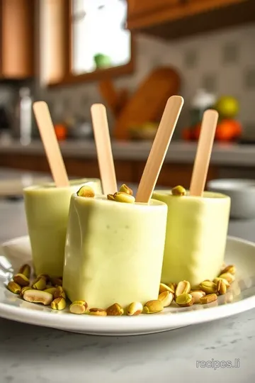 Pistachio Joe Pudding Popsicles steps