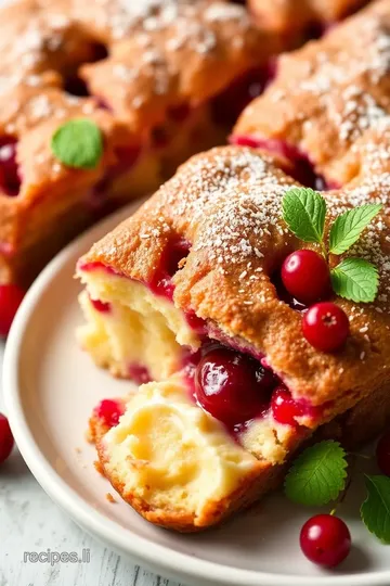 Polish Red Currant Cake Recipe presentation