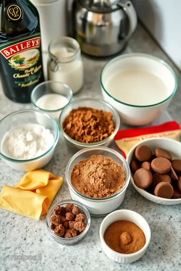 Baileys Irish Cream Chocolate Wafer Drink ingredients