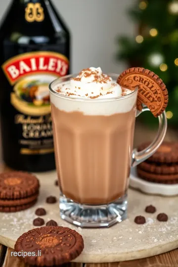 Baileys Irish Cream Chocolate Wafer Drink presentation