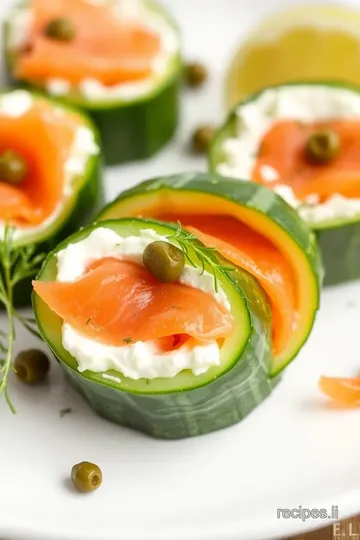 Chatelaine Smoked Salmon Roll on Cucumber presentation