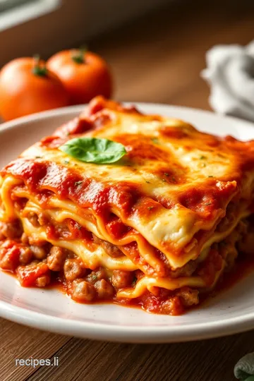 San Giorgio Lasagna Recipe presentation