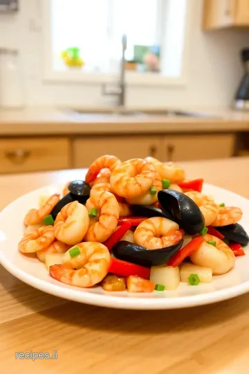 Sauté Shrimp & Scallops in Garlic Butter Sauce steps