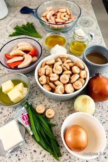 Sautéed Langostinos in Creamy Mushroom Bliss ingredients