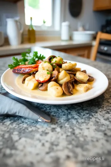 Sautéed Langostinos in Creamy Mushroom Bliss steps