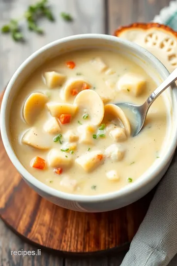 Grandma s Restaurant-Style Clam Chowder presentation