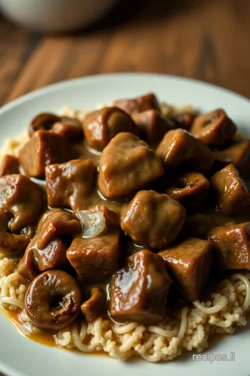 Savory Deer Meat Cube Steak with Creamy Mushroom Gravy presentation