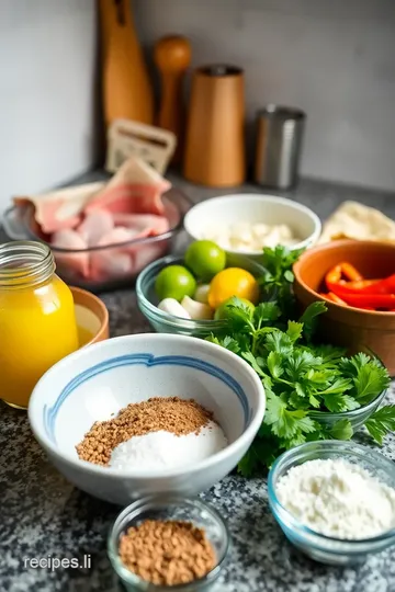 Sear Chicken with Yellow Chili Flavor ingredients