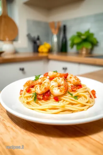 Spicy Shrimp Pasta with Fresh Pico de Gallo steps