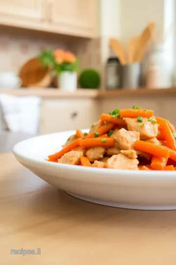 Frozen Carrot and Chicken Stir-Fry steps