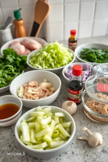 Stir-Fry Chicken with Savory Cabbage Delight ingredients