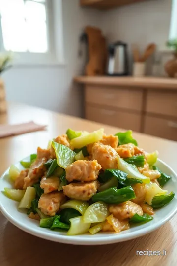 Stir-Fry Chicken with Savory Cabbage Delight steps