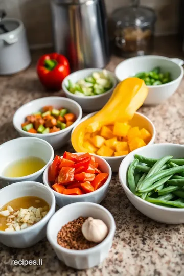 Vegan Kabocha Squash Stir-Fry with Garlic and Ginger ingredients