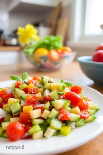 Vibrant Mediterranean Salad to Complement Paella steps