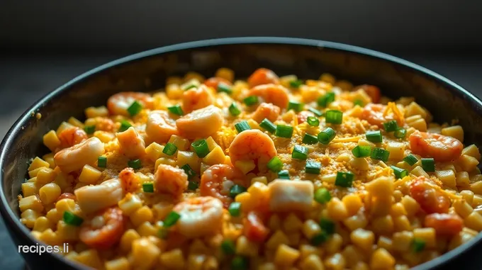 Heavenly Seafood Corn Casserole